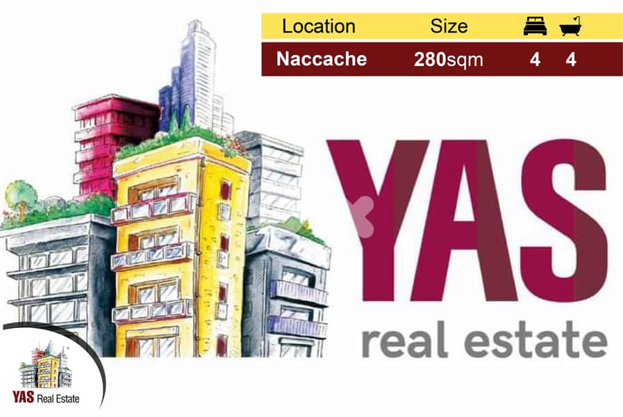 Naccache 280m2 + Terrace 200m2 | Prime Location | Brand New | 0