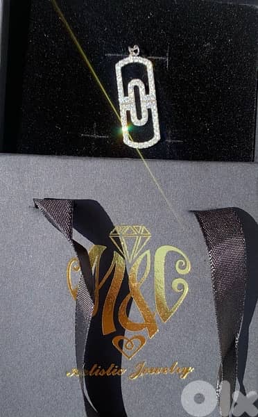 Diamond pendant bulgari style. 0