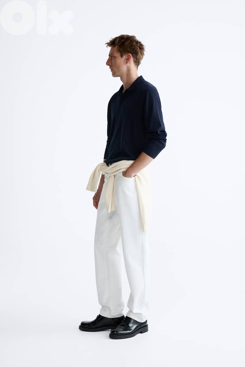 ZARA Long sleeve Knit Polo Shirt 2