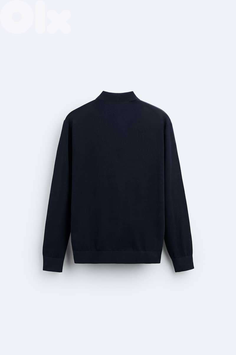 ZARA Long sleeve Knit Polo Shirt 6