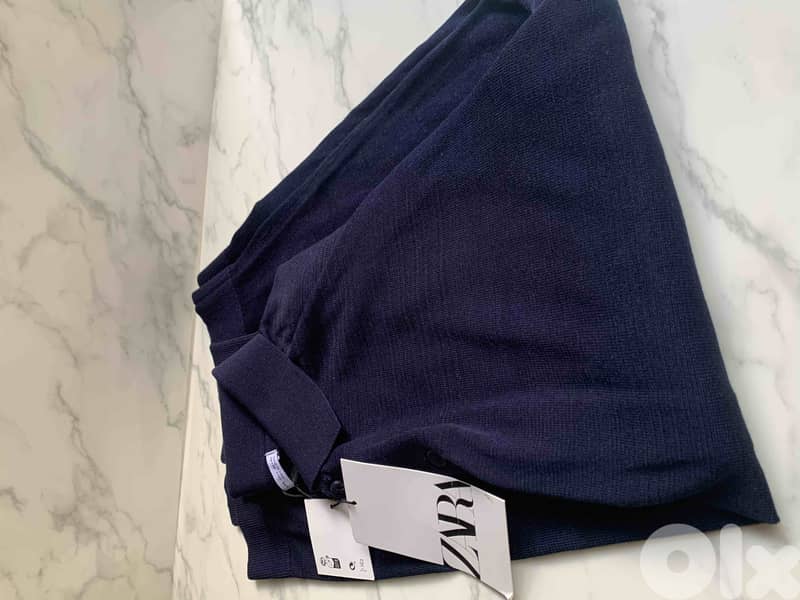 ZARA Long sleeve Knit Polo Shirt 5