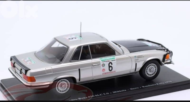 Mercedes 450SLC (Rally Bandama 1979) diecast car model 1:24. 2