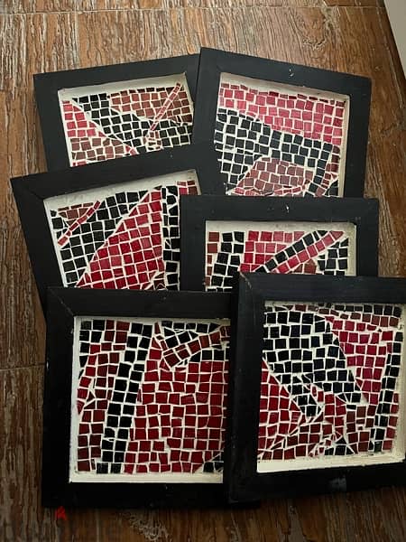 6 square mozaics - small size 0