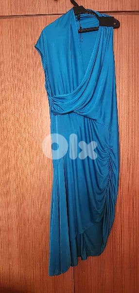 BCBG MaxAzria blue dress size medium فستان 2