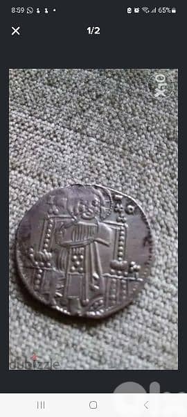 Jesus Christ Cruader King of Kings Silver Venitian coin year 12665 0