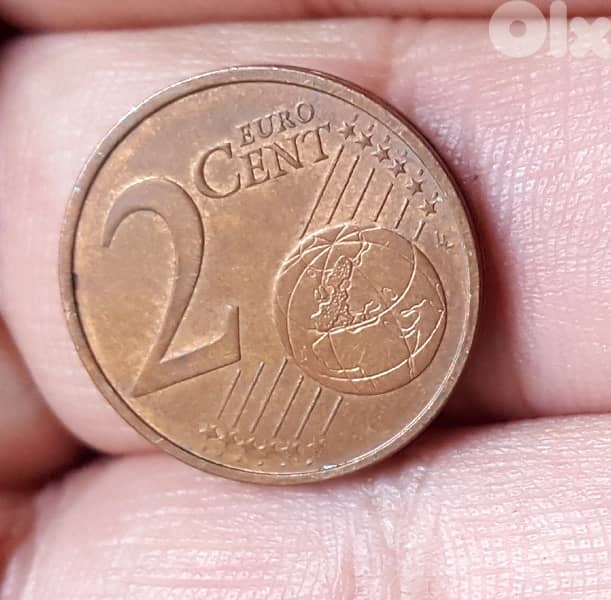 2 euro cent 2007 one piece for 5 USD 0
