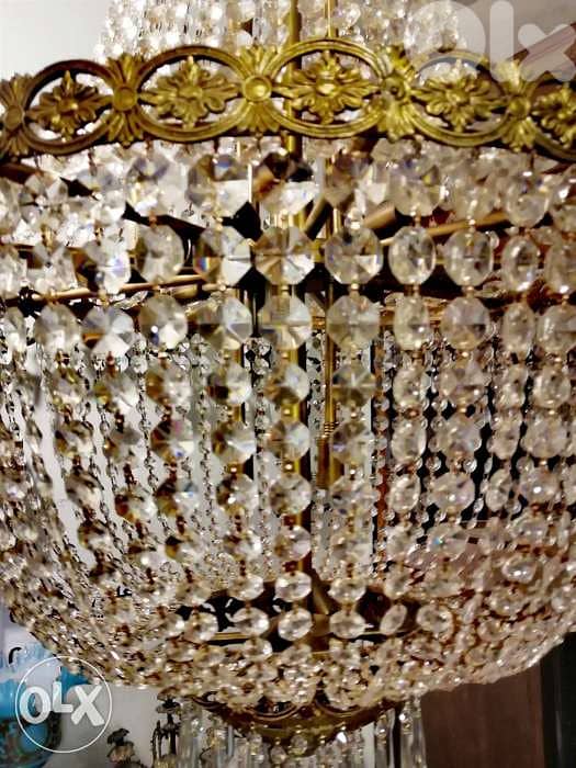 ثرية كرستال تشيكي حجم كبير في غاية الجمال والروعة مميزة شغل اصلي قديم 1