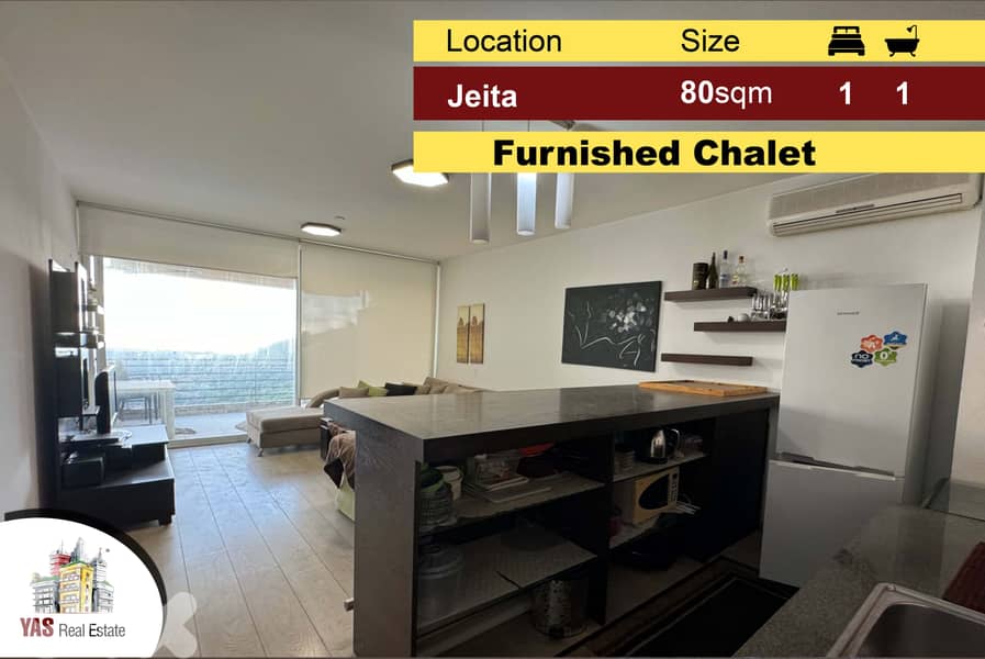 Jeita Country Club 80m2 | Cozy Chalet | Fully Furnished | View | 0
