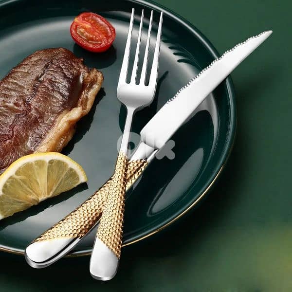 Luxury Stainless Steel Cutleries cutlery ss304 knife / spoon / fork 4