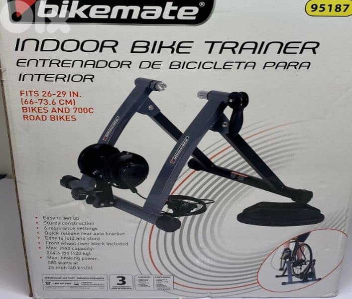 Bike home trainer with 8 speed shifter Made in Germany 1