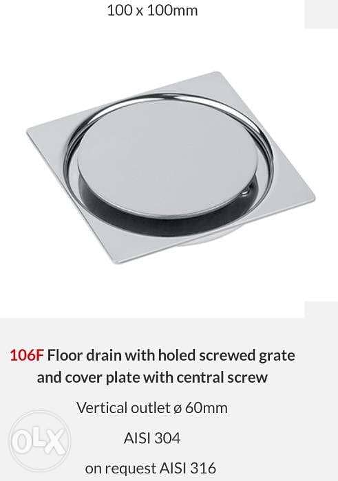 Ferplast s. Steel 316 decorative drain 10x10cm 0