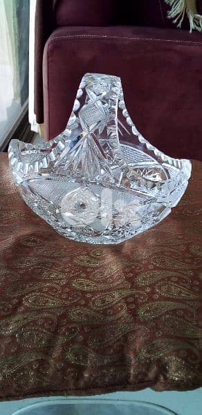 سلة كريستال للضيافة 0