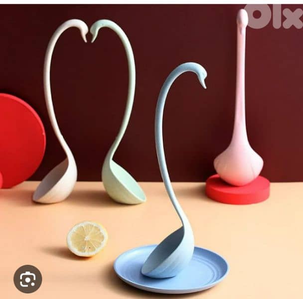 cute swan shape cooking spoon 1