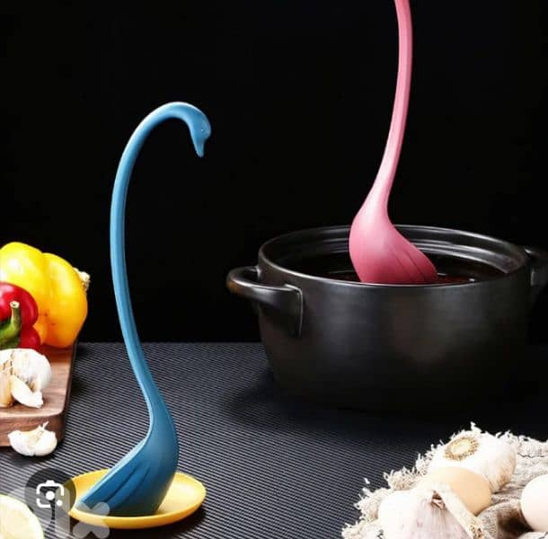 cute swan shape cooking spoon 2