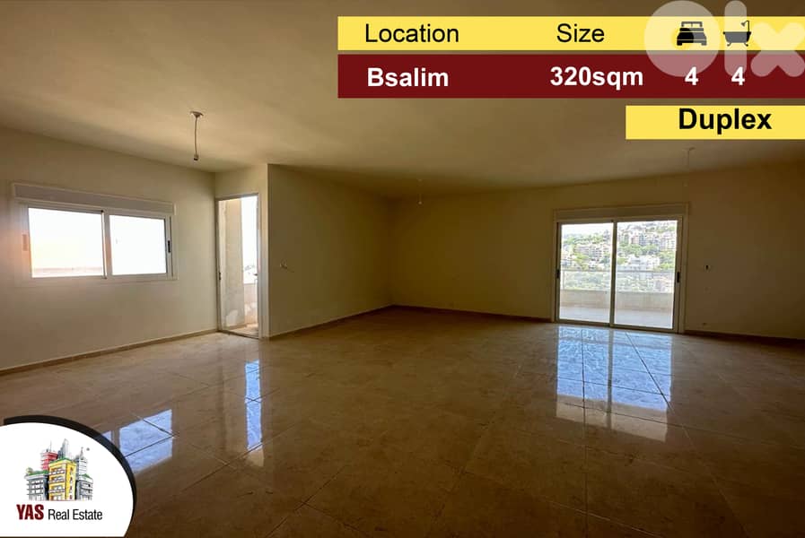 Bsalim 320m2 | terrace 50m2 | Duplex | Impressive View | 0