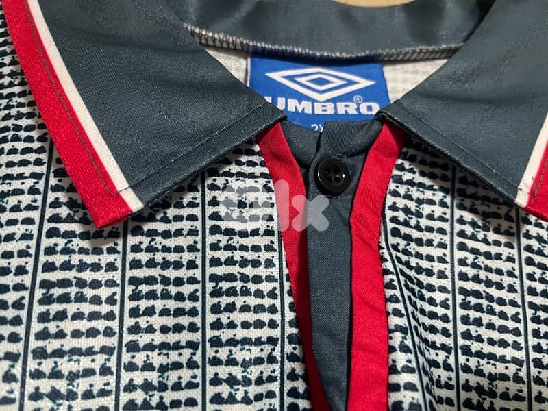 Manchester United 1994/95 away beckham rare umbro kit 3