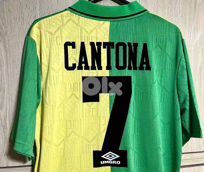 Manchester United cantona 1992 away rare umbro kit 0