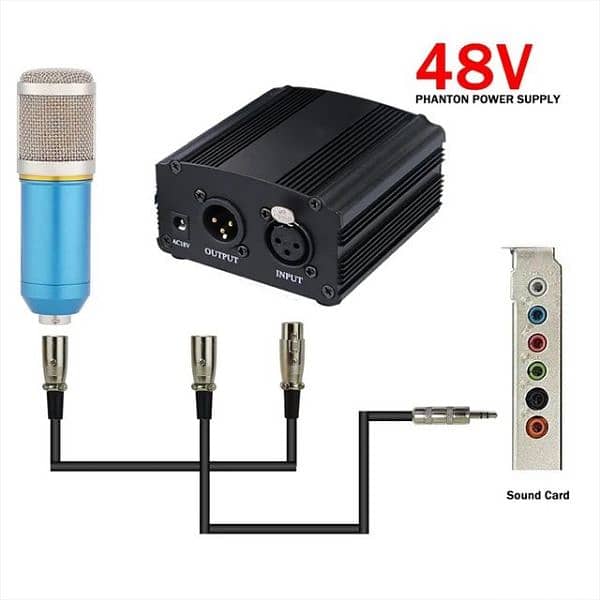 BM800 phantom power 48v 3