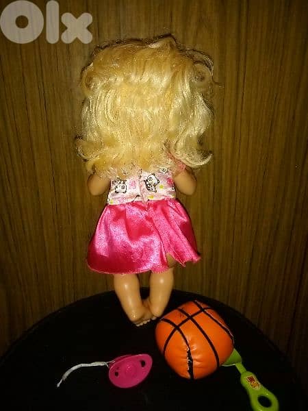 BABY ALIVE Hasbro As new doll+Pacifier+Basket anti stress ball+Fork=24 3