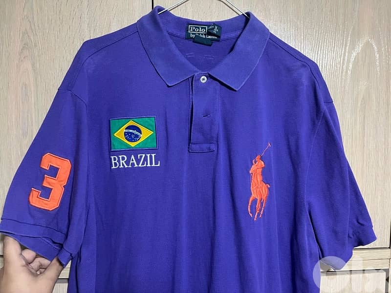 Ralph Lauren Brasil limited edition original verifried polo shirt 20 0