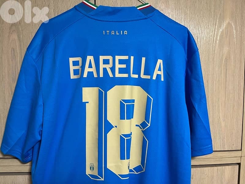 italia finalissima super copa limited edition puma barella 18 jersey 3