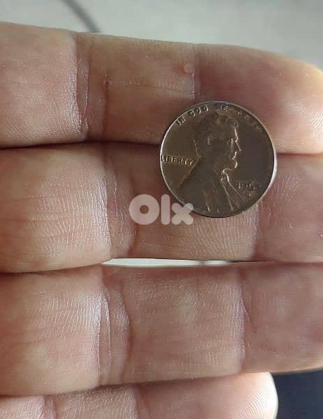 USA  Error mint Lincolin Cent  Double Die Coin year 1963 D 0