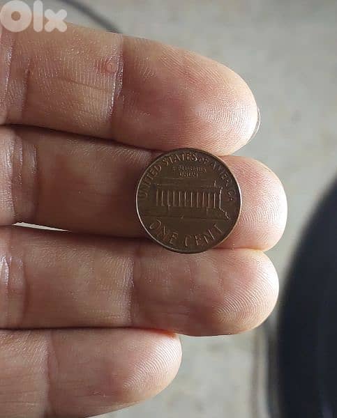USA  Error mint Lincolin Cent  Double Die Coin year 1963 D 1