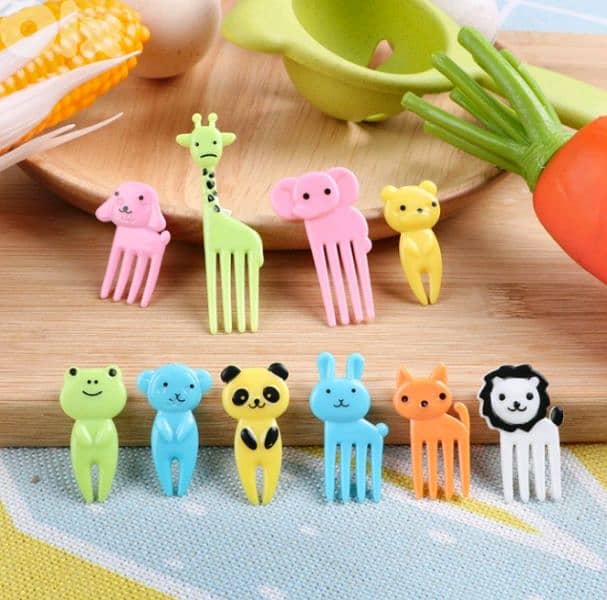 Cat and animals fruit forks and cocktail piques 4