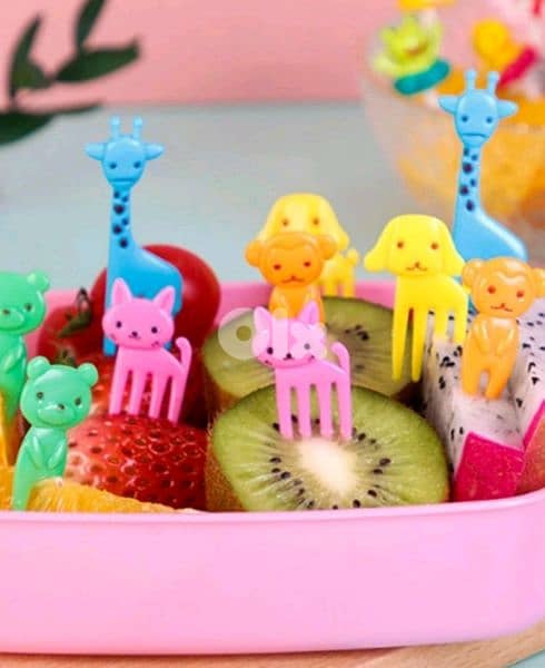 Cat and animals fruit forks and cocktail piques 6