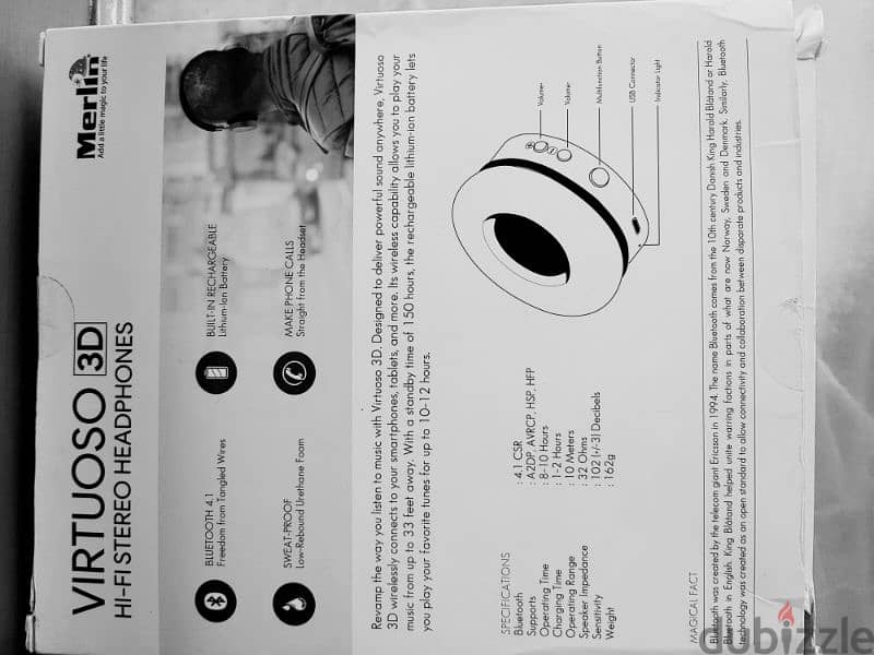 MERLIN virtuso 3D HI-FI stereo headset from UAE 3