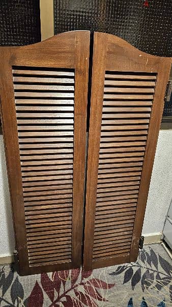 باب خشب طبيعي مروحة فراكي 0