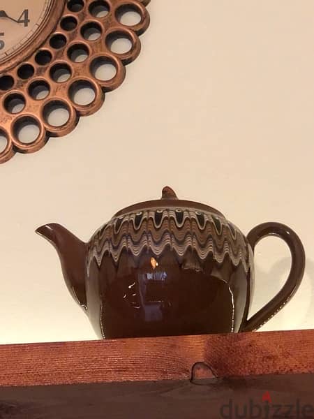 antiques: plate, ashtrays and teapot 1
