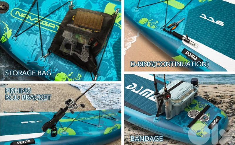 DAMA Navigation Pro SUP and Kayak for fishing extra wide paddle board 3