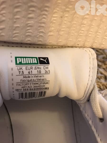ORIGINAL Puma white shoes size 41 4