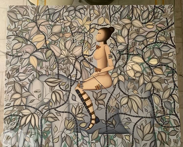 “The Jungle” 1m20 x 1m, acrylic 0