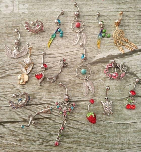 Gorgeous Medical belly piercing rings 15
