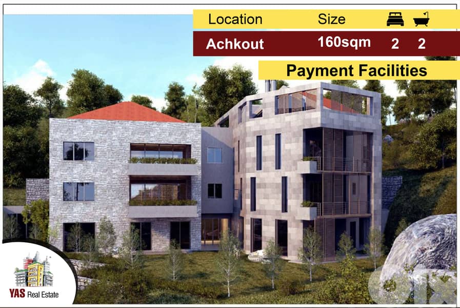 Achkout 160m2 | 60m2 garden | Under Construction | Payment facilities| 0
