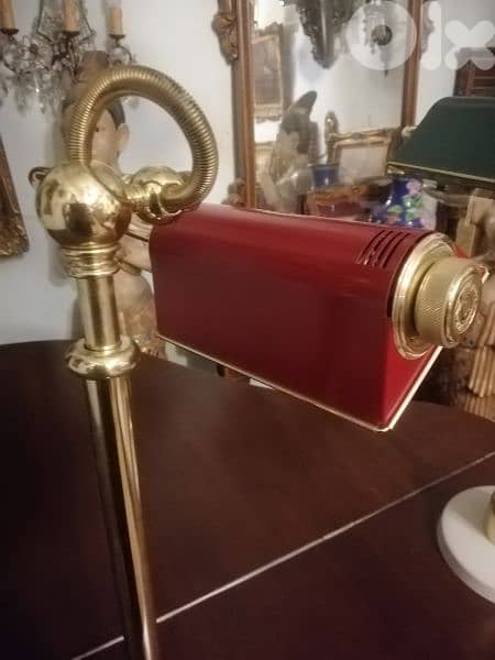 vintage desk lamp copper italy original 1