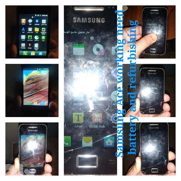 phones all samsung needed refurbishing but all work  or for parts 1