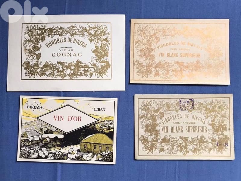 Vintage Collection of wine labels 0