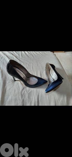 blue black stiletto shoes size 39 worn once 5
