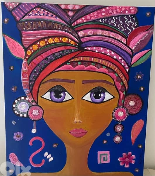 colorful lady painting 1