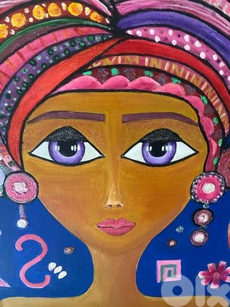 colorful lady painting 2