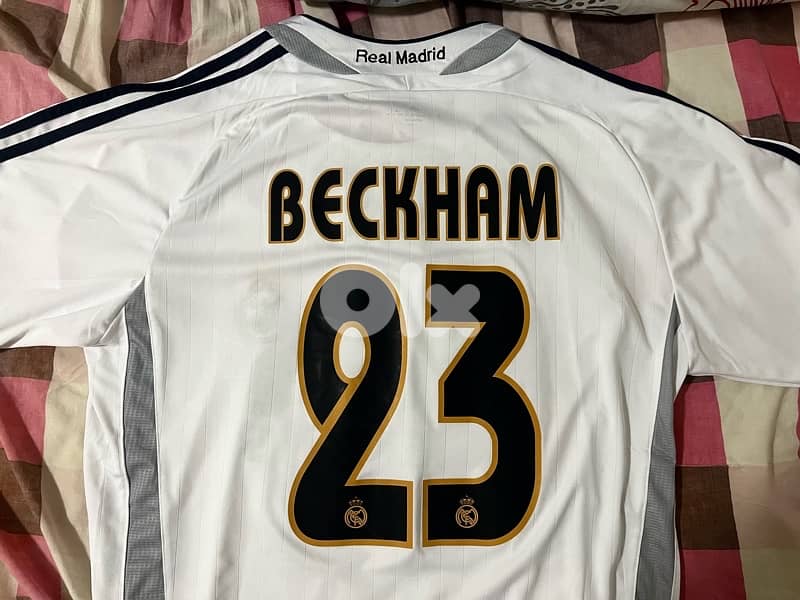 real madrid 05 /06 home beckham adidas kit 3