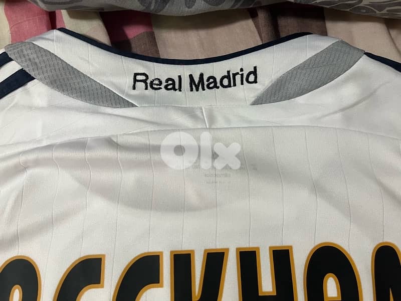 real madrid 05 /06 home beckham adidas kit 4