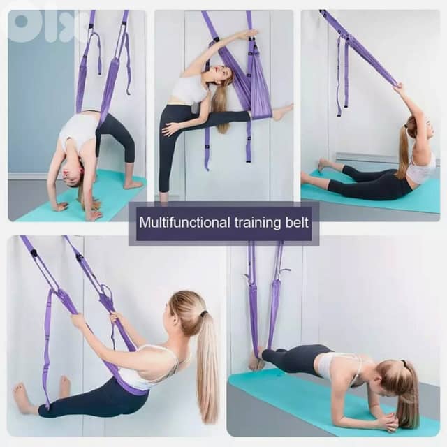Aerial Yoga Resistance Rope with Door Anchors 2