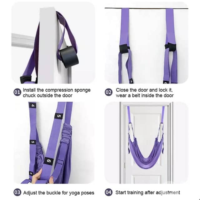 Aerial Yoga Resistance Rope with Door Anchors 9