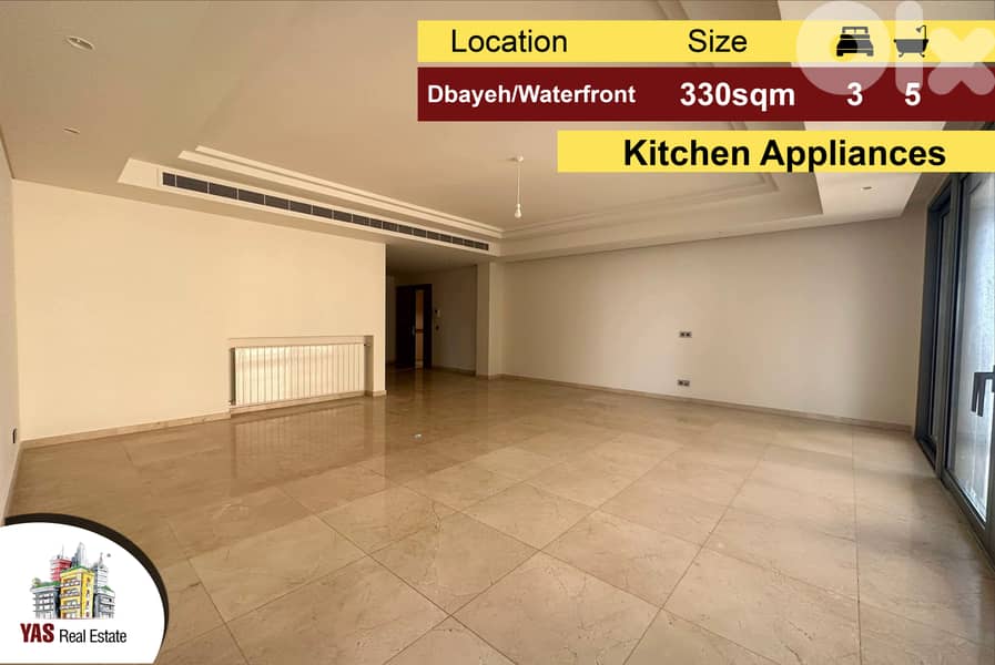 Dbayeh/Waterfront 330m2 |Brand New | High-End | Gated Community|MJ 0