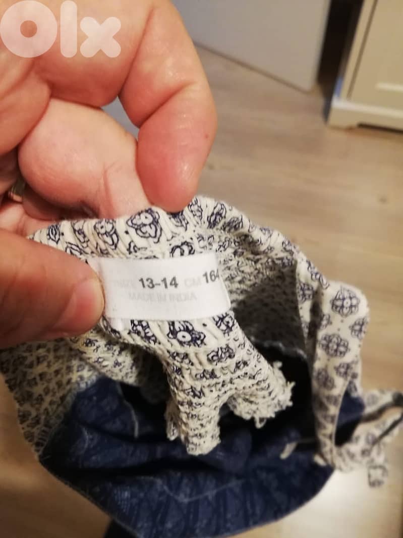 Zara blue & white dress 2