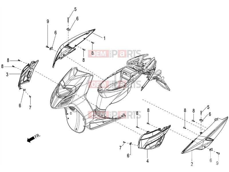 aprilia sr all original parts 150/125cc 2018/2019/2020/2021/2023 1